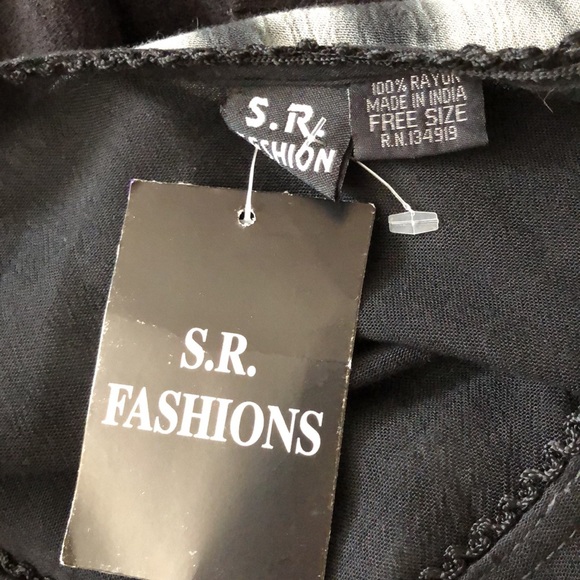 Tie Dye Black and White Dress. NWT - Picture 6 of 7